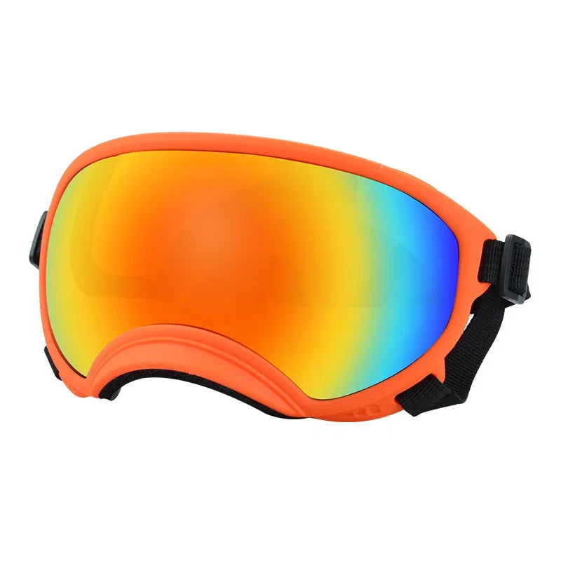 Protect Your Pup's Eyes in Style: Adjustable Dog Goggles for Small to Large Dogs - Perfect for Outdoor Adventures and Skiing!