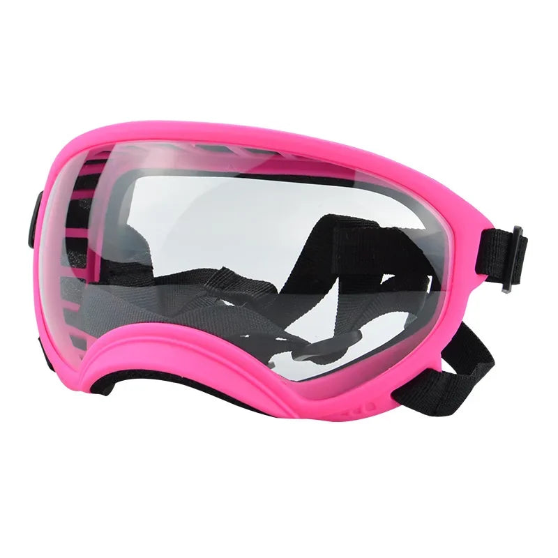 Protect Your Pup's Eyes in Style: Adjustable Dog Goggles for Small to Large Dogs - Perfect for Outdoor Adventures and Skiing!