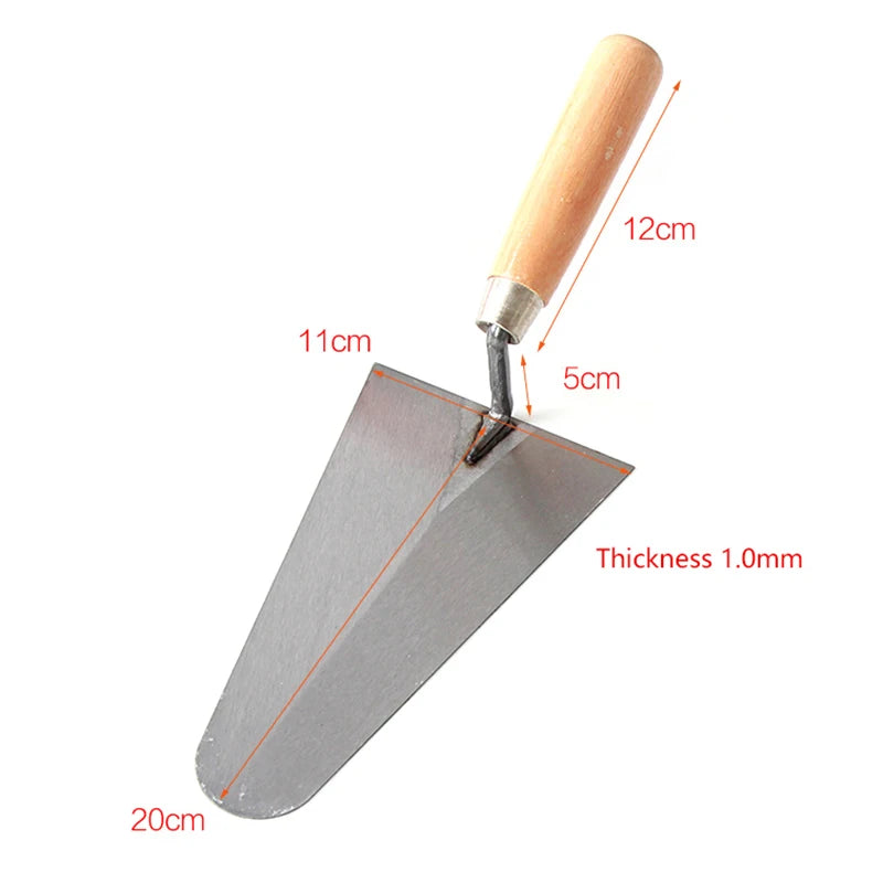 1PCS Float Margin Trowel Bucket Stainless Steel Concrete Finishing Trowel Spatula Construction Tools Wall Plastering Hand Tool