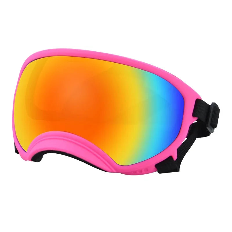 Protect Your Pup's Eyes in Style: Adjustable Dog Goggles for Small to Large Dogs - Perfect for Outdoor Adventures and Skiing!